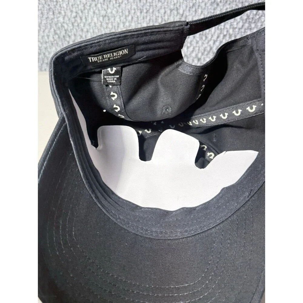 True Religion Hat‎ Buddha Foil Adjustable Cap Black & Red One Size Brand New